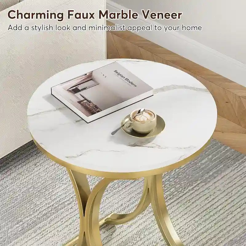 Table d'appoint petite table basse ronde moderne