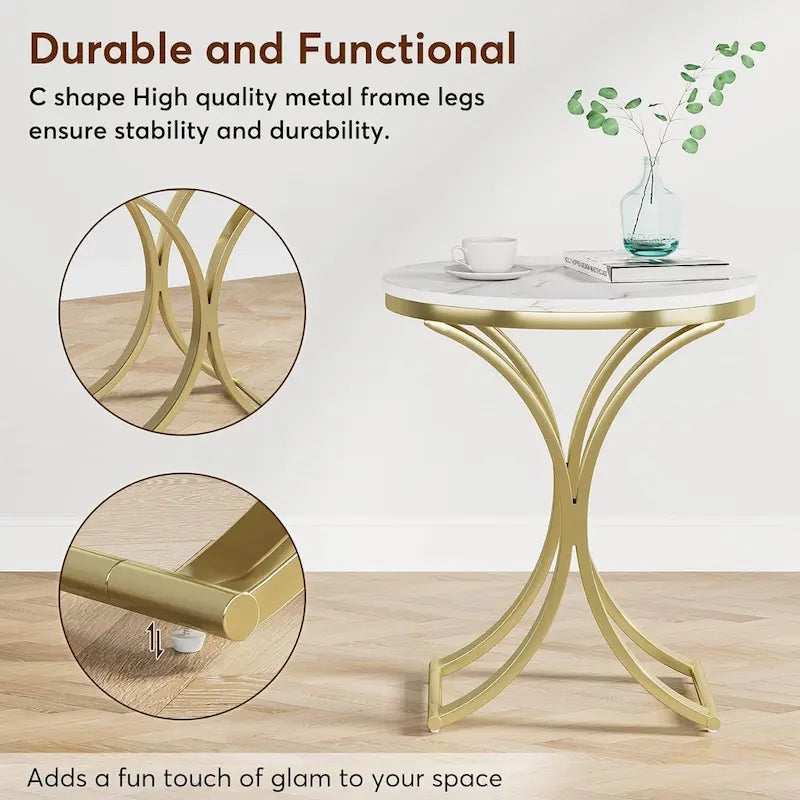 Table d'appoint petite table basse ronde moderne
