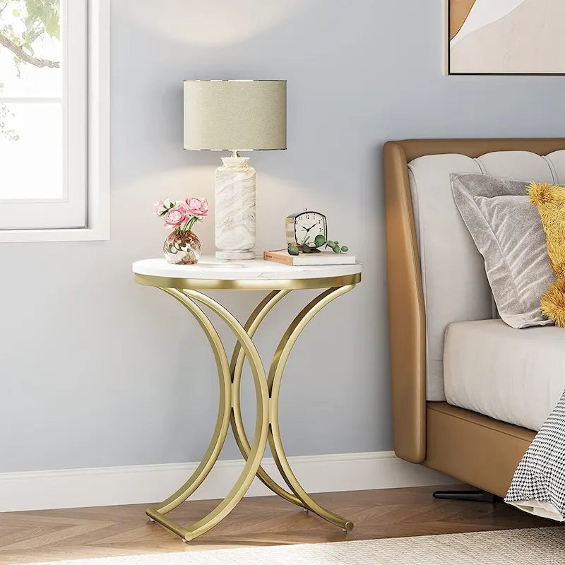 Table d'appoint petite table basse ronde moderne