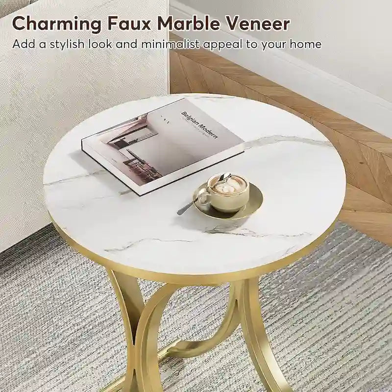 Table d'appoint petite table basse ronde moderne