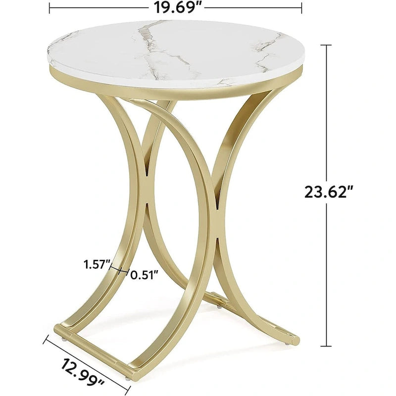 Table d'appoint petite table basse ronde moderne