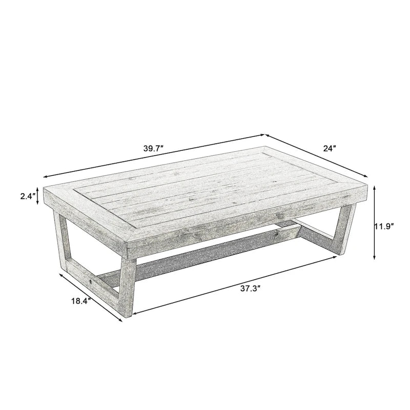 Ensemble de meubles de patio en bois modulaires d'extérieur