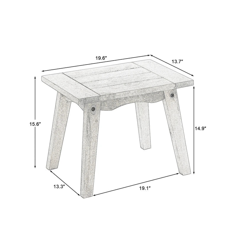 Ensemble de meubles de patio en bois modulaires d'extérieur
