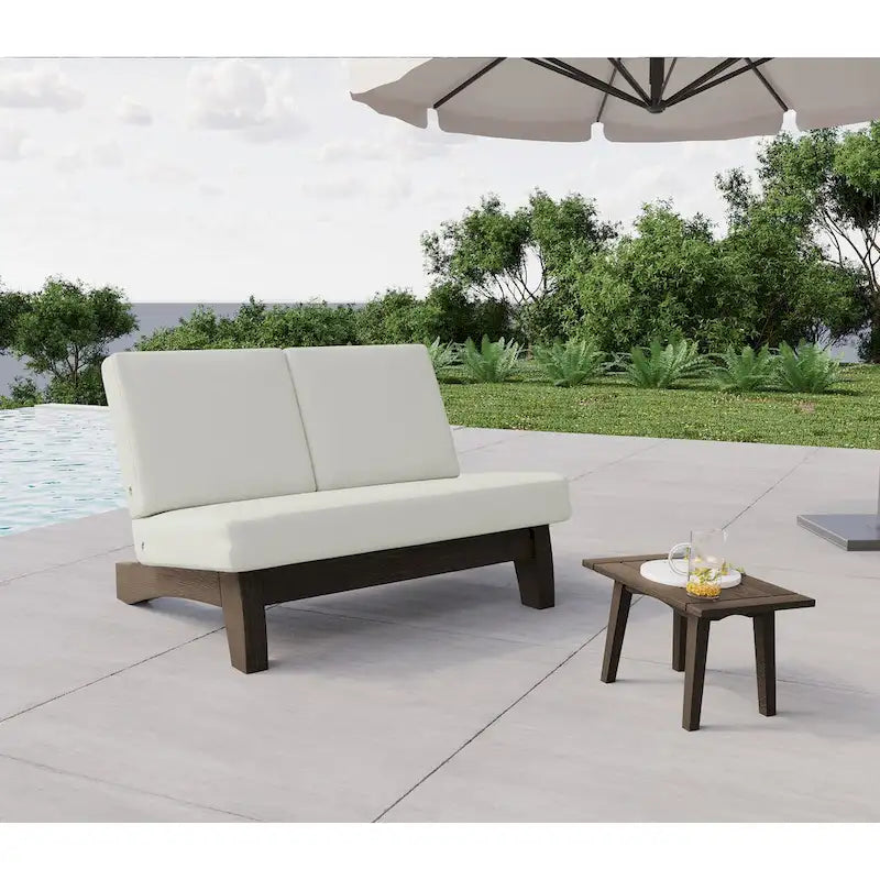 Ensemble de meubles de patio en bois modulaires d'extérieur