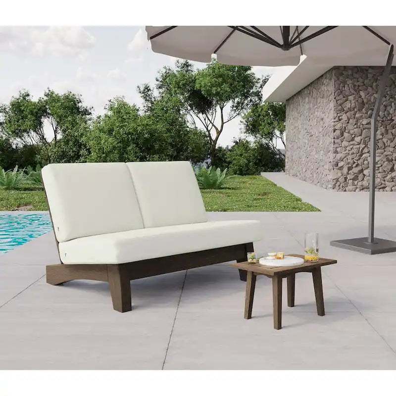 Ensemble de meubles de patio en bois modulaires d'extérieur