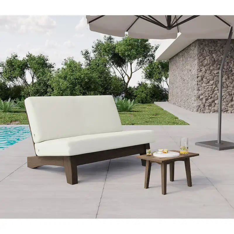 Ensemble de meubles de patio en bois modulaires d'extérieur
