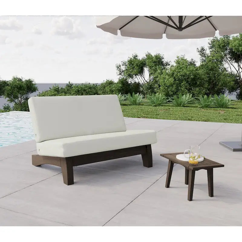 Ensemble de meubles de patio en bois modulaires d'extérieur