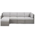 5 Piece Patio Sectional Conversation Set