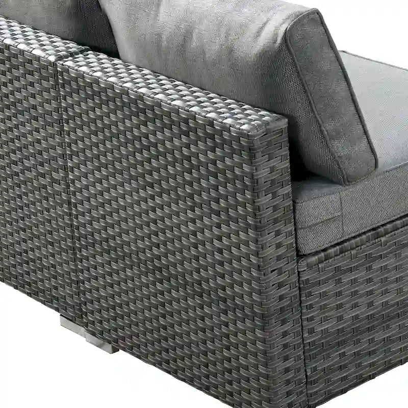 HOOOWOOO Ensemble de 8 chaises pivotantes d'extérieur avec table basse