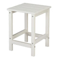 Table d'appoint carrée d'extérieur en polyéthylène haute densité de 14 po