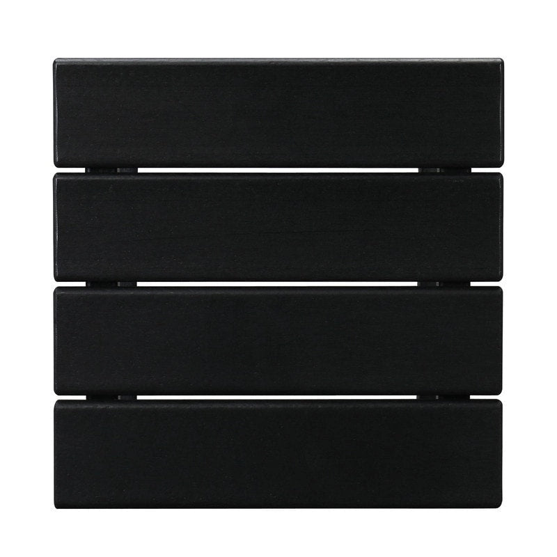 Table d'appoint carrée d'extérieur en polyéthylène haute densité de 14 po