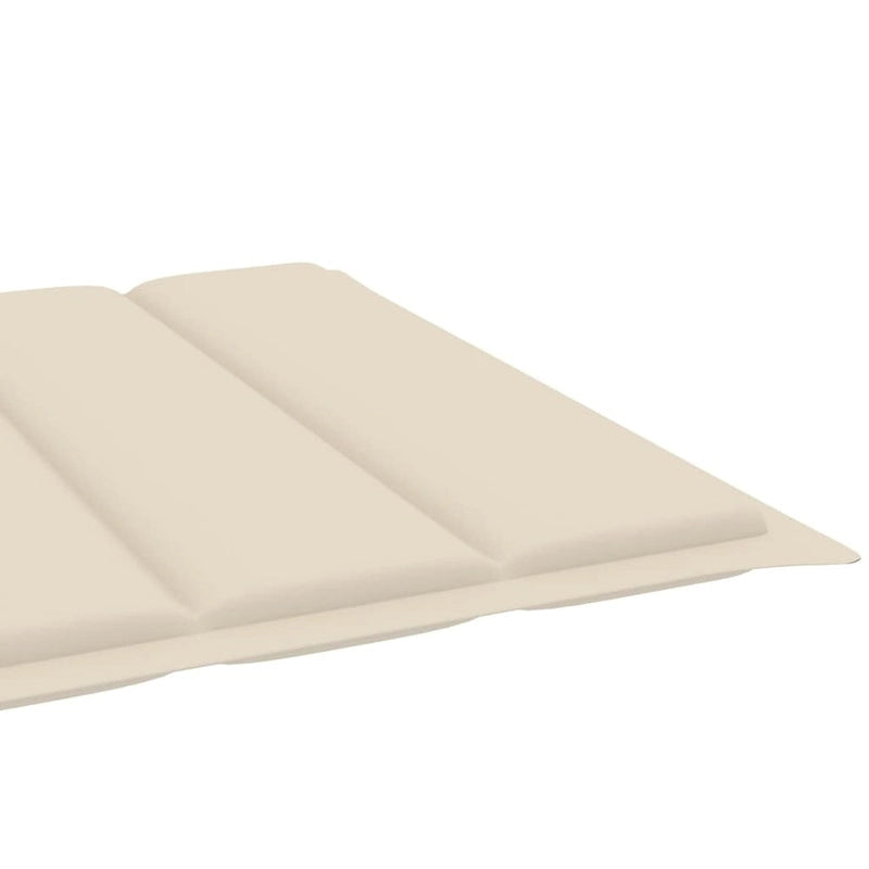 vidaXL Chaise longue de jardin bain de soleil avec coussin Bois d'acacia massif