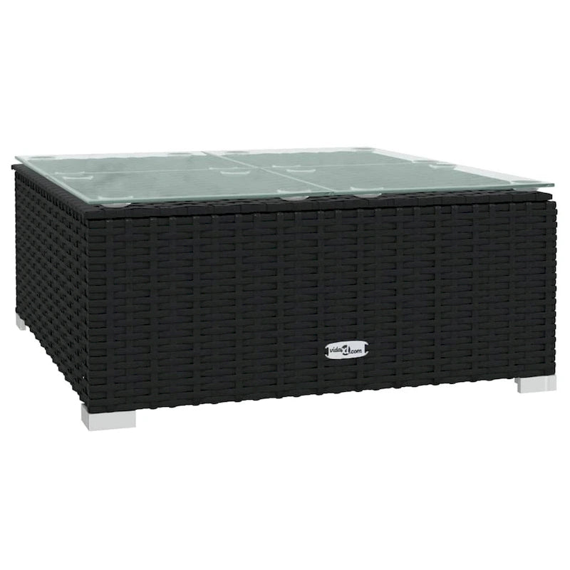 vidaXL Salon de jardin modulaire d'extérieur en résine tressée - 70 x 70 x 60,5 cm