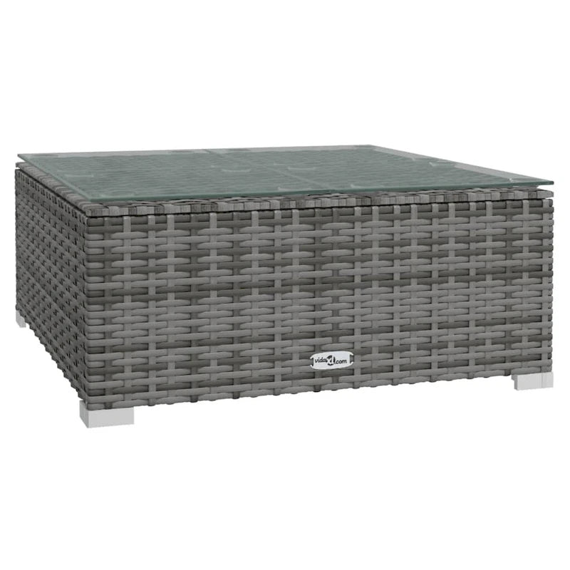 vidaXL Salon de jardin modulaire d'extérieur en résine tressée - 70 x 70 x 60,5 cm