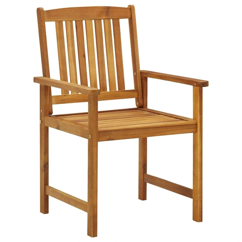 vidaXL Chaises de jardin avec coussins 2 pcs Bois d'acacia massif - 24 x 22,4 x 36,2