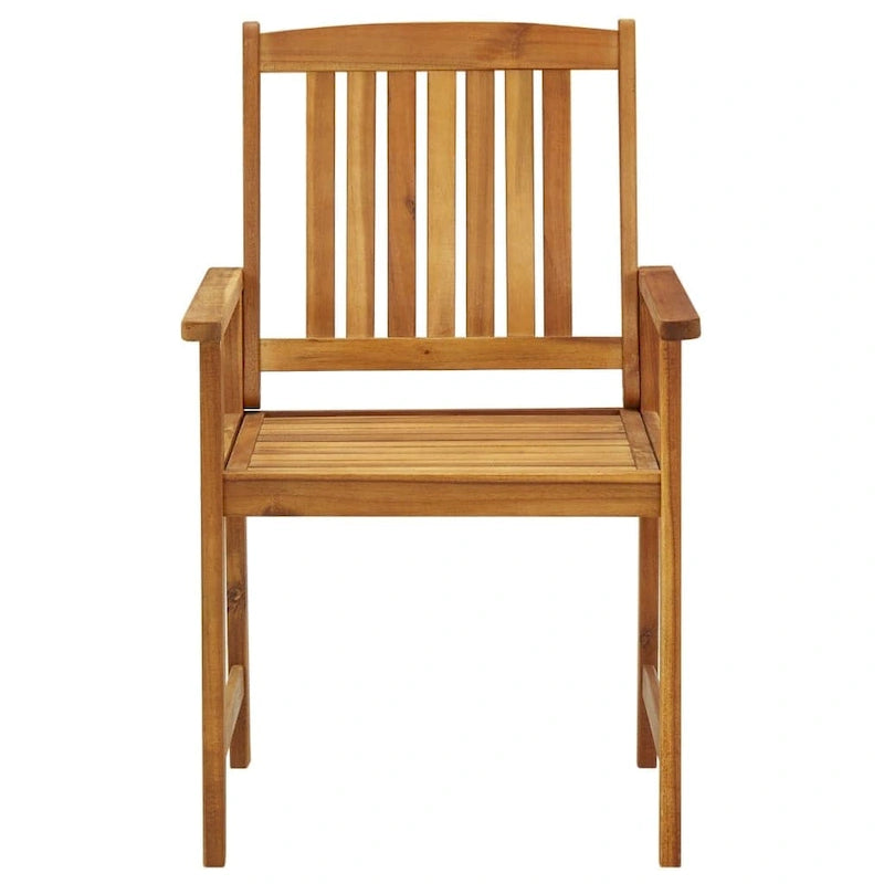 vidaXL Chaises de jardin avec coussins 2 pcs Bois d'acacia massif - 24 x 22,4 x 36,2