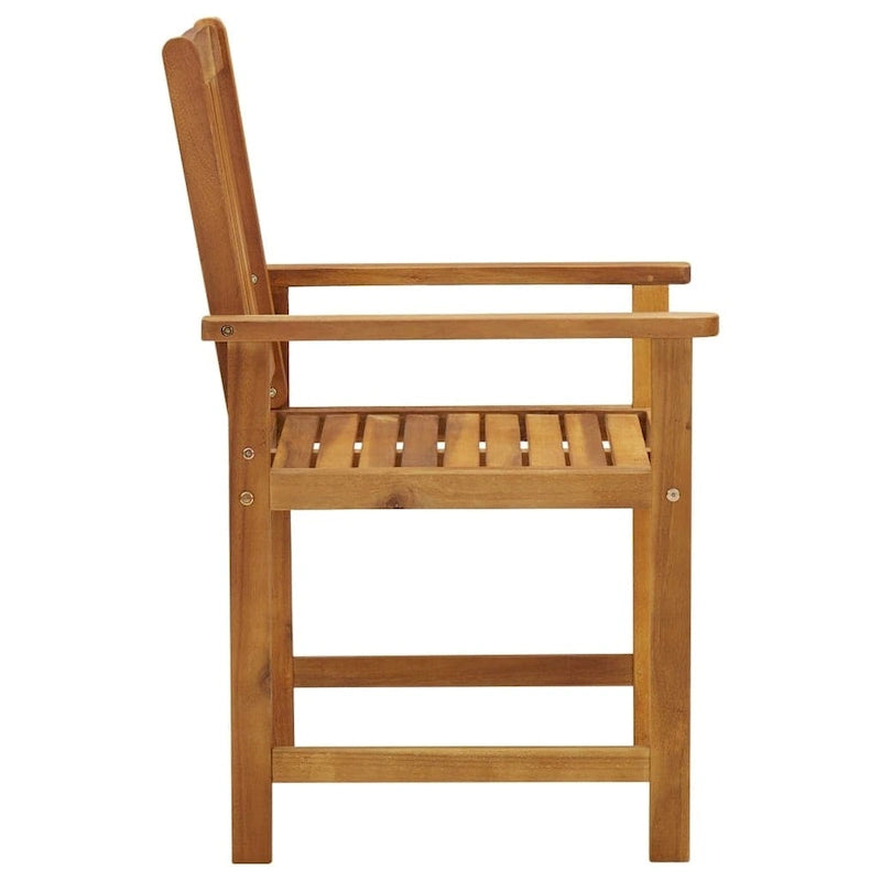 vidaXL Chaises de jardin avec coussins 2 pcs Bois d'acacia massif - 24 x 22,4 x 36,2