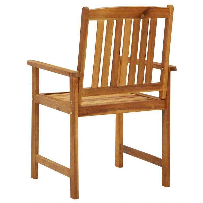 vidaXL Chaises de jardin avec coussins 2 pcs Bois d'acacia massif - 24 x 22,4 x 36,2