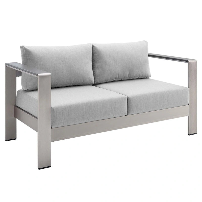 Ensemble de 3 pièces Shore Sunbrella en aluminium pour patio extérieur