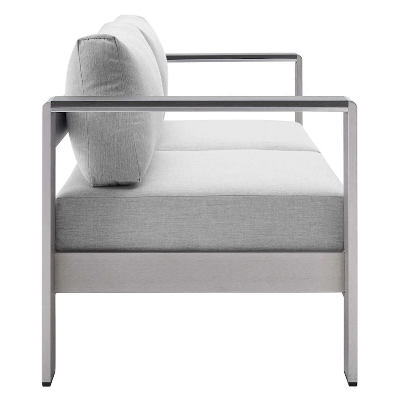 Ensemble de 3 pièces Shore Sunbrella en aluminium pour patio extérieur