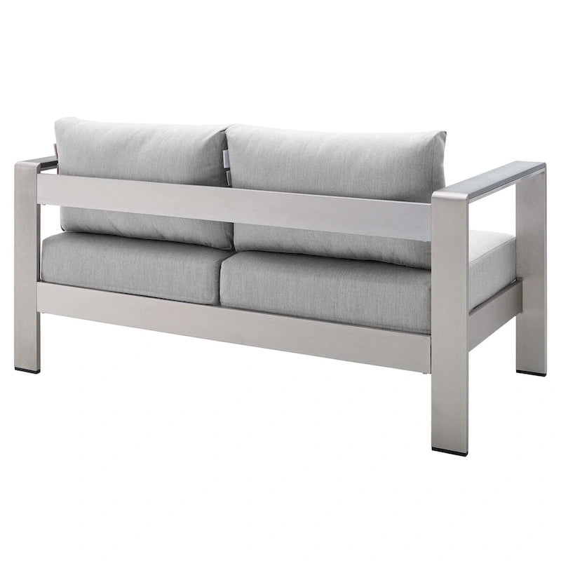 Ensemble de 3 pièces Shore Sunbrella en aluminium pour patio extérieur