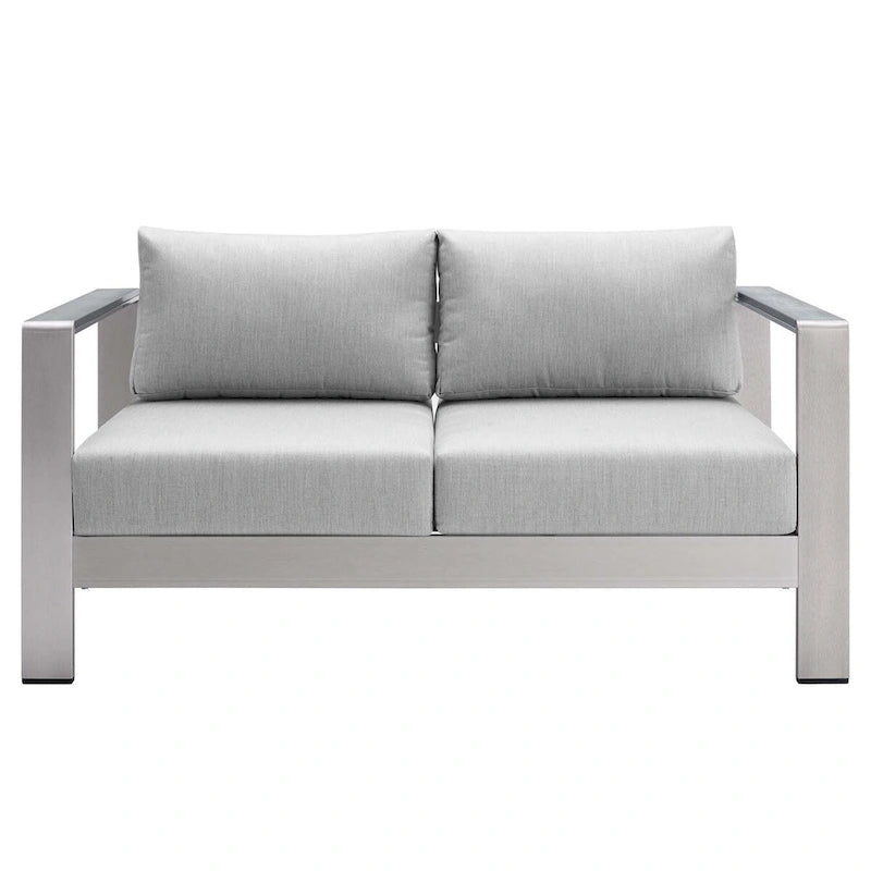 Ensemble de 3 pièces Shore Sunbrella en aluminium pour patio extérieur