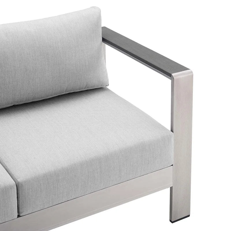 Ensemble de 3 pièces Shore Sunbrella en aluminium pour patio extérieur