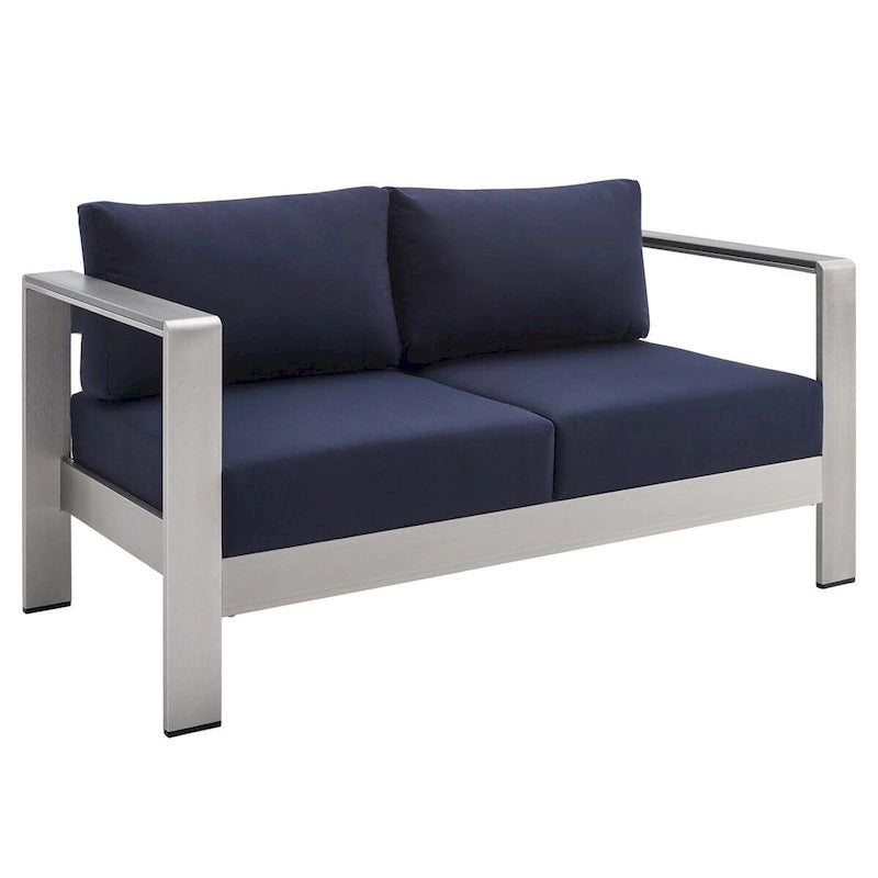 Ensemble de 3 pièces Shore Sunbrella en aluminium pour patio extérieur