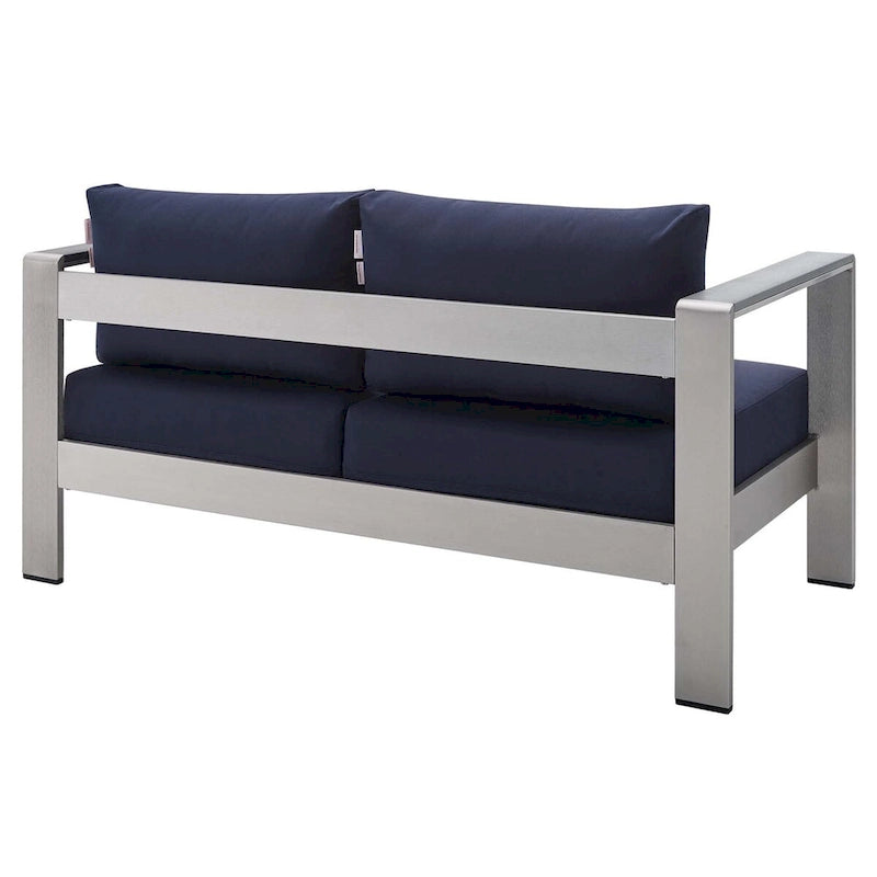 Ensemble de 3 pièces Shore Sunbrella en aluminium pour patio extérieur