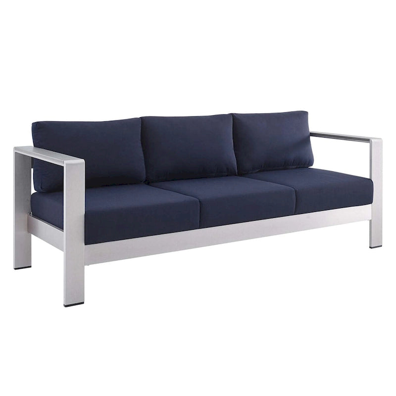 Ensemble de 3 pièces Shore Sunbrella en aluminium pour patio extérieur