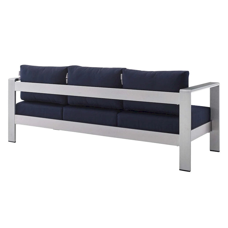 Ensemble de 3 pièces Shore Sunbrella en aluminium pour patio extérieur