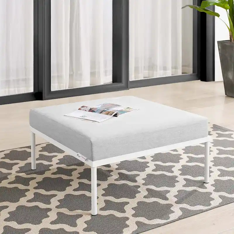 Harmony Sunbrella Outdoor Patio Aluminum Ottoman