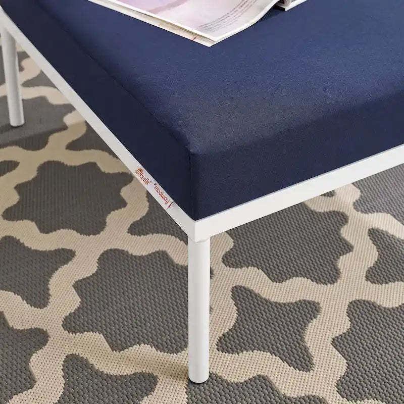 Ottoman d'extérieur en aluminium Harmony Sunbrella