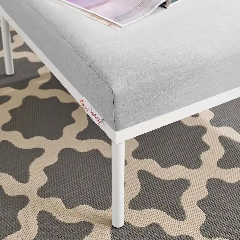 Ottoman d'extérieur en aluminium Harmony Sunbrella