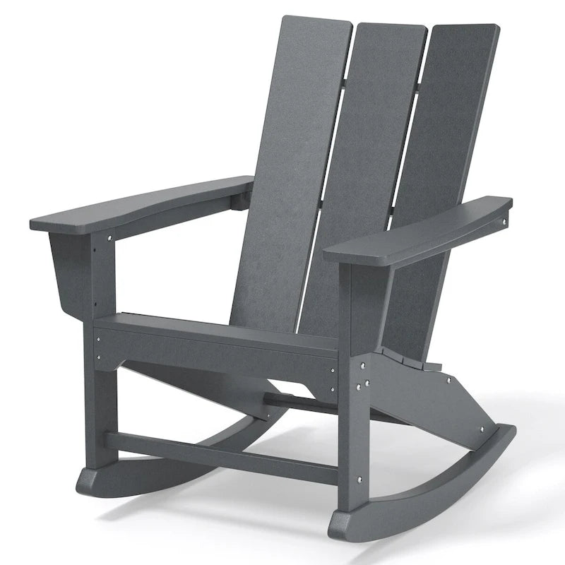 Chaises à bascule d'extérieur en bois composite (PEHD) résistant aux intempéries