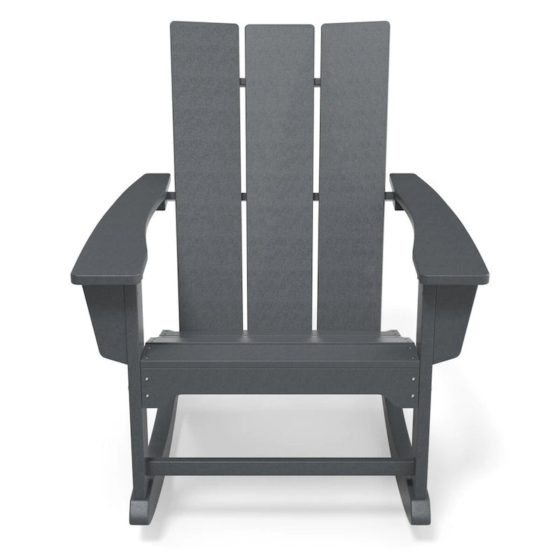 Chaises à bascule d'extérieur en bois composite (PEHD) résistant aux intempéries