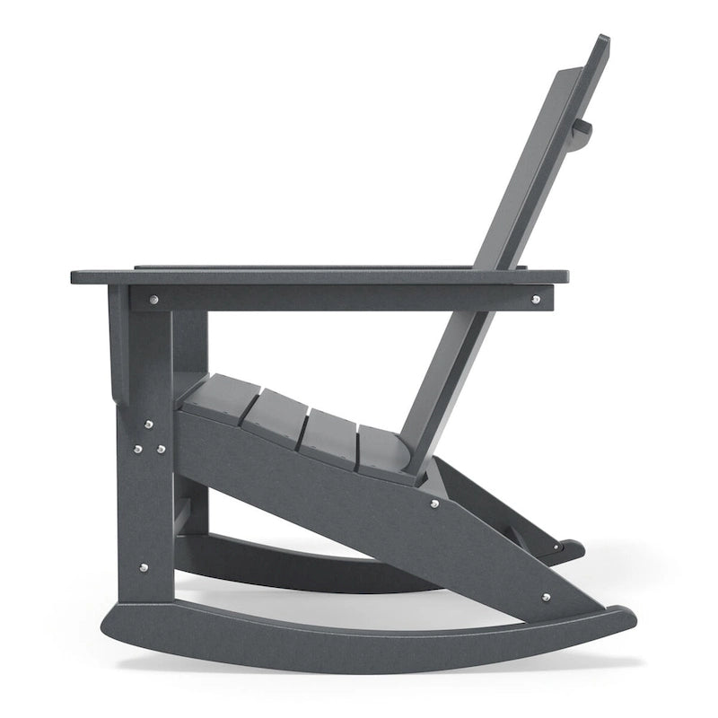 Chaises à bascule d'extérieur en bois composite (PEHD) résistant aux intempéries