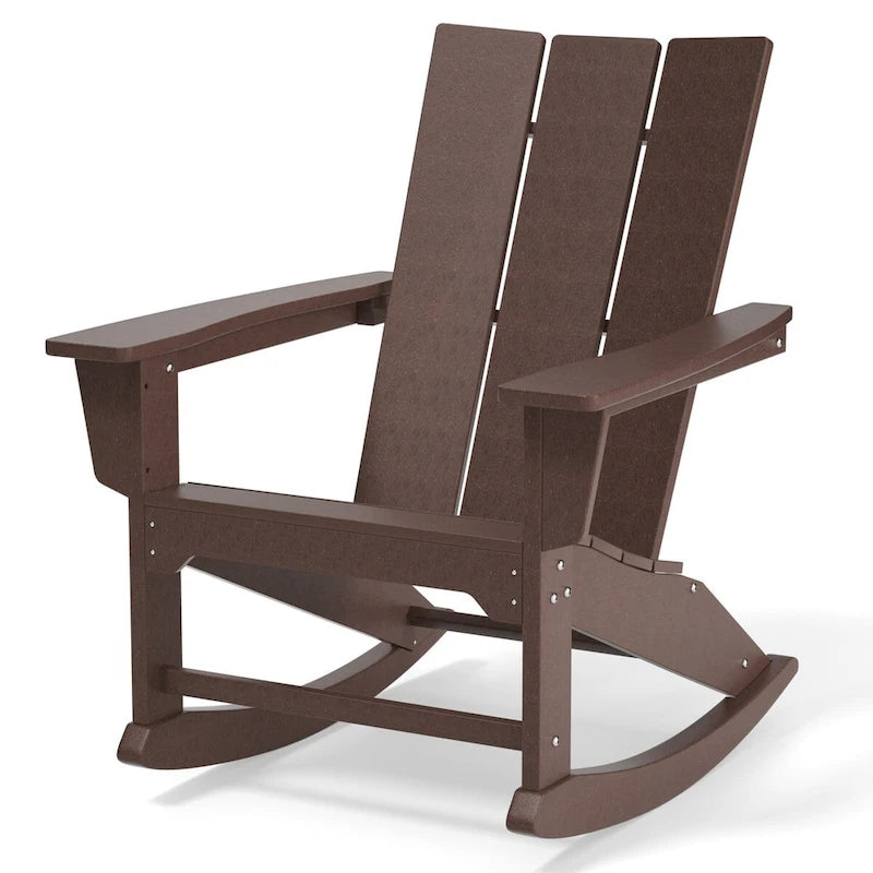 Chaises à bascule d'extérieur en bois composite (PEHD) résistant aux intempéries