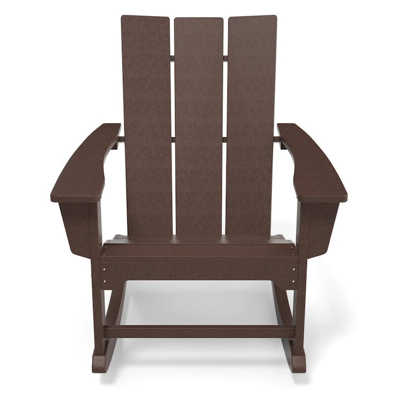 Chaises à bascule d'extérieur en bois composite (PEHD) résistant aux intempéries