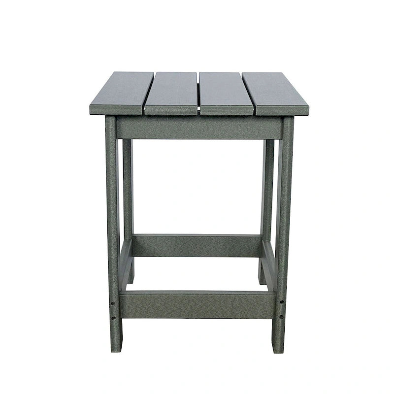 Table d'appoint de patio carrée Mason Poly Resin Eco-Friendly tout temps