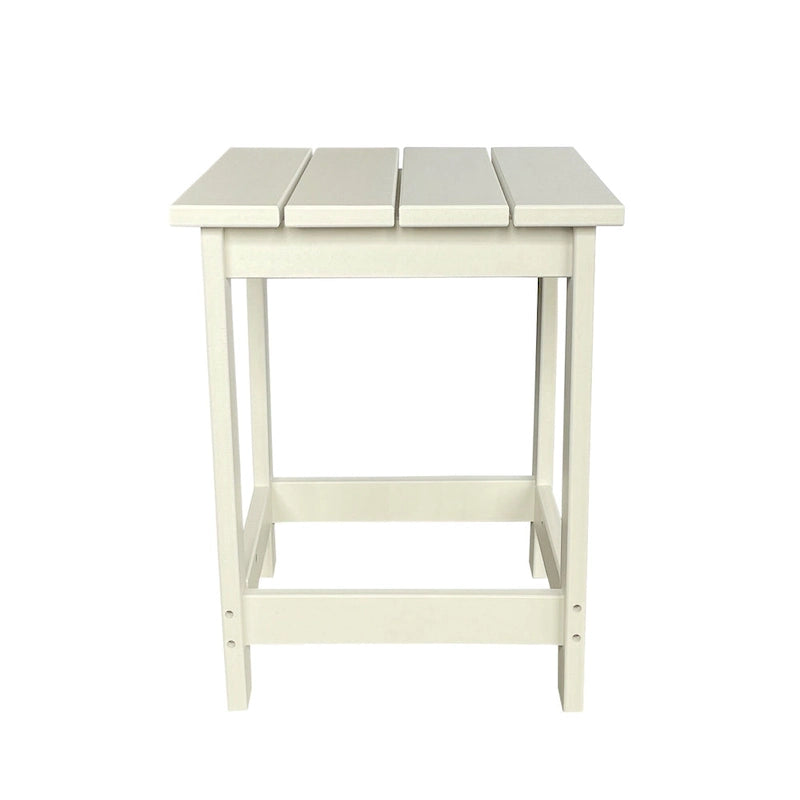 Table d'appoint de patio carrée Mason Poly Resin Eco-Friendly tout temps