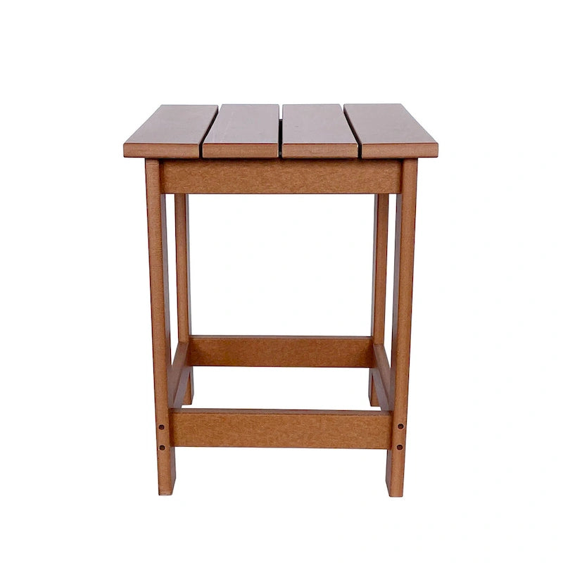 Table d'appoint de patio carrée Mason Poly Resin Eco-Friendly tout temps