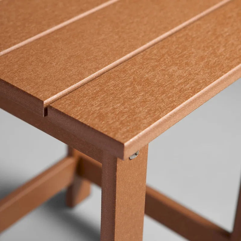 Table d'appoint de patio carrée Mason Poly Resin Eco-Friendly tout temps