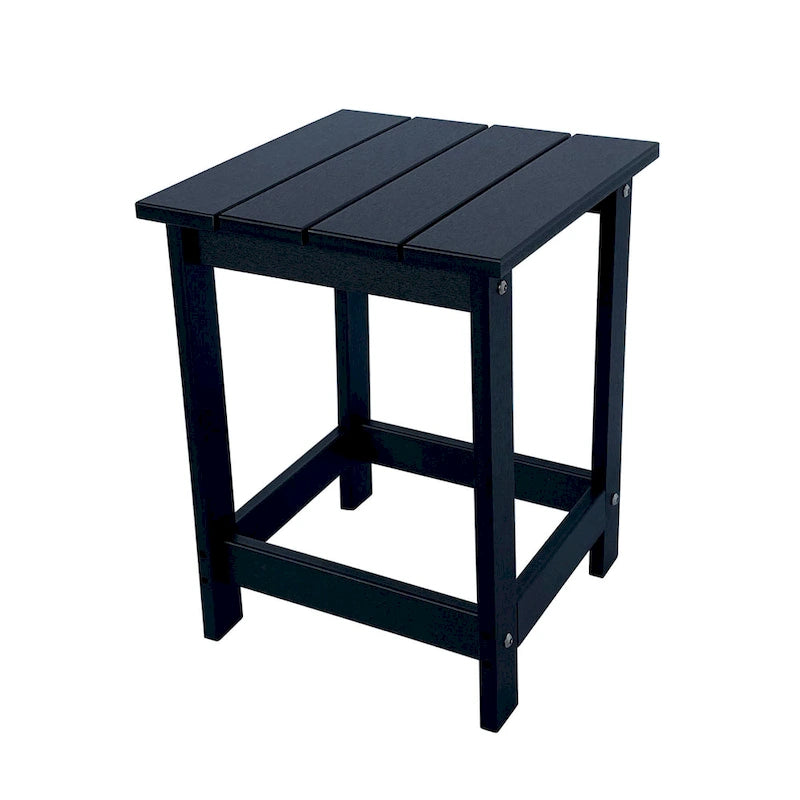 Table d'appoint de patio carrée Mason Poly Resin Eco-Friendly tout temps