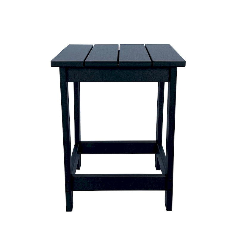 Table d'appoint de patio carrée Mason Poly Resin Eco-Friendly tout temps