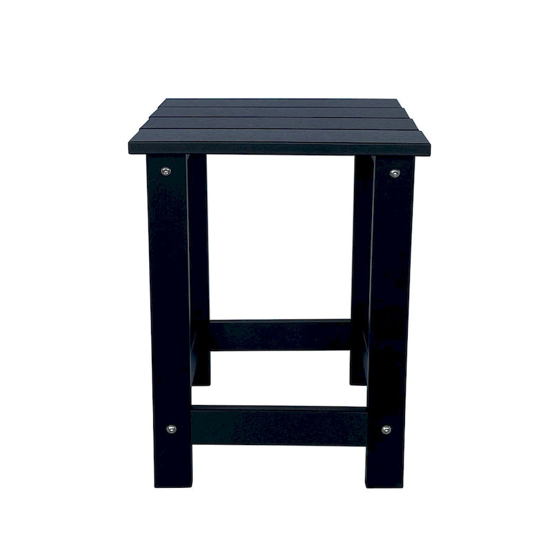 Table d'appoint de patio carrée Mason Poly Resin Eco-Friendly tout temps
