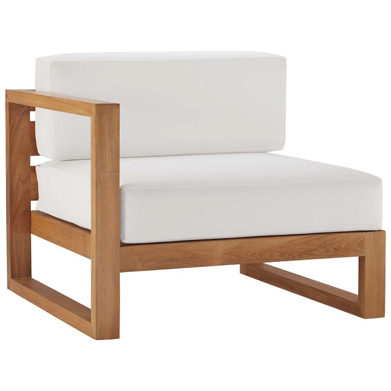 Ensemble de mobilier de jardin 4 pièces en teck Upland
