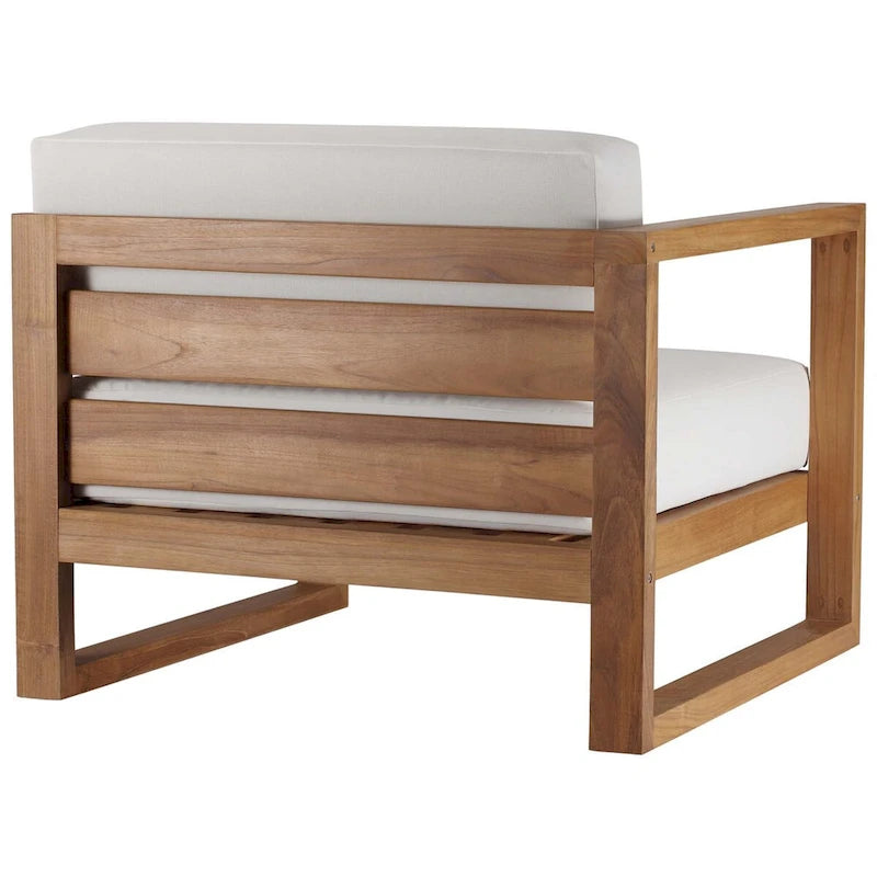 Ensemble de mobilier de jardin 4 pièces en teck Upland