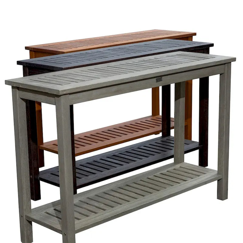 DTY Outdoor Living Longs Peak Eucalyptus Console Table