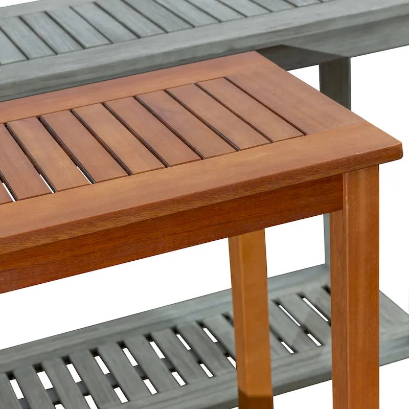 Console en eucalyptus Longs Peak DTY Outdoor Living